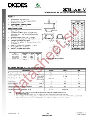 DDTB142JU-7 datasheet  